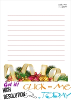 Free printable Christmas letter to Santa template with lines 2